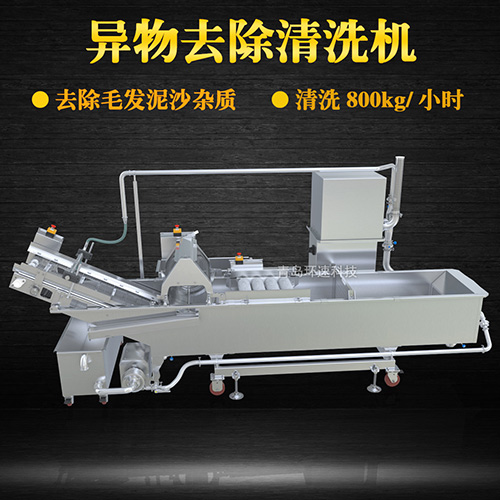 蔬菜毛輥式清洗機，清洗800kg小時，蔬菜毛輥式清洗機